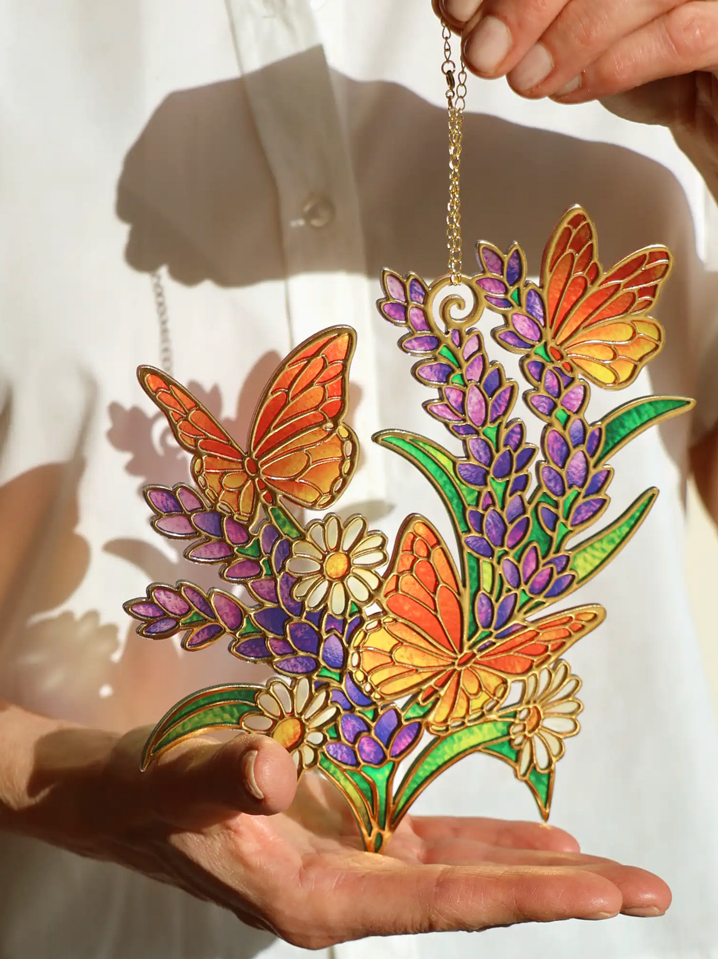 FRCC Lavender and Butterflies Suncatcher