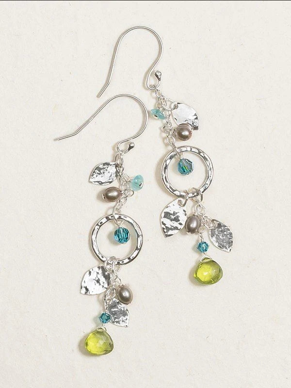 Holly Yashi Fairy Garden Drop Earrings - Torrid Green    