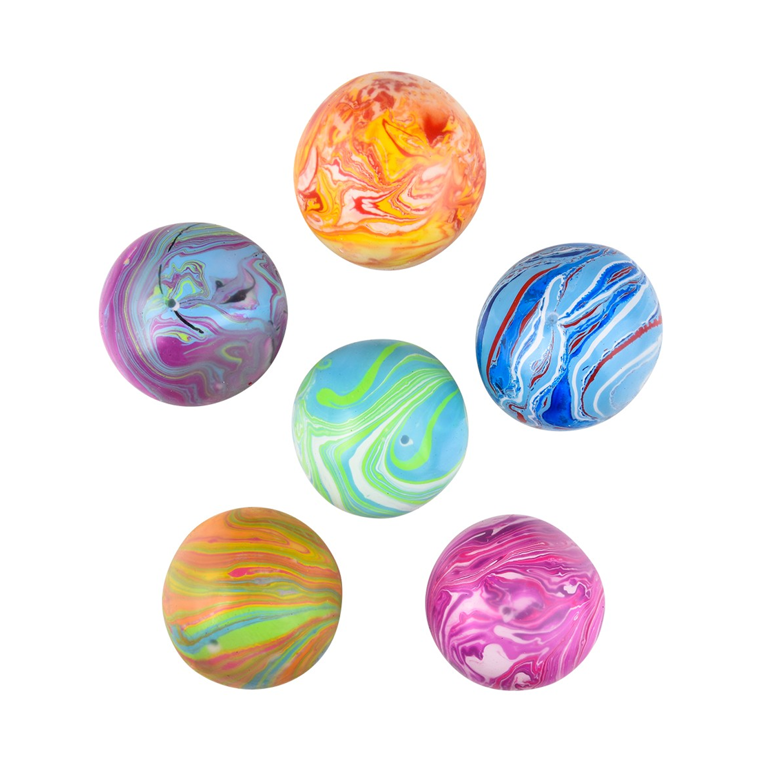 TTN Squish And Stretch Marbleized Yummy Ball (Single) - Random Color