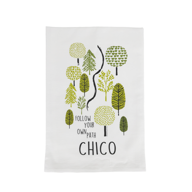 Chico, CA Follow Your Own Path Kitchen Towel