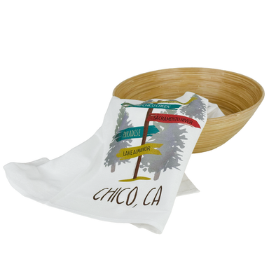 Chico, CA Signpost Kitchen Towel