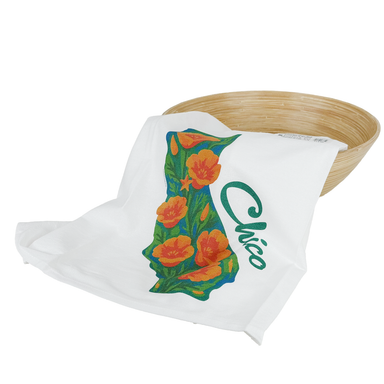 Chico, California State Poppies Kitchen Towel