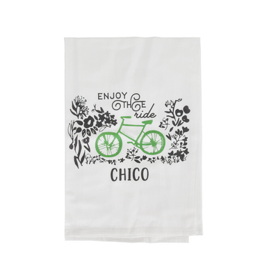 Chico, CA Enjoy The Ride Kitchen Towel