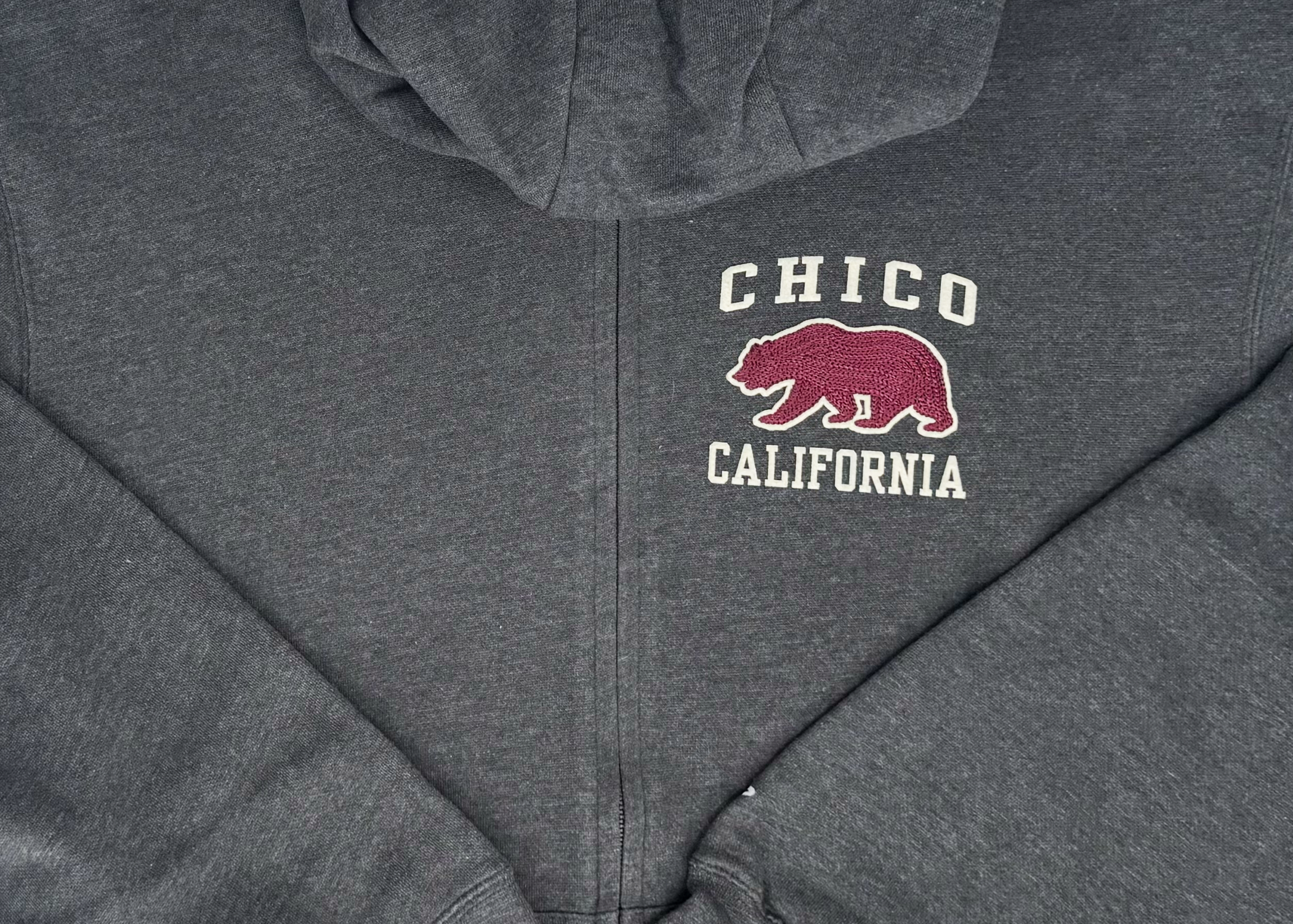 Chainmail Bear Logo Chico Hooded Zip Sweatshirt