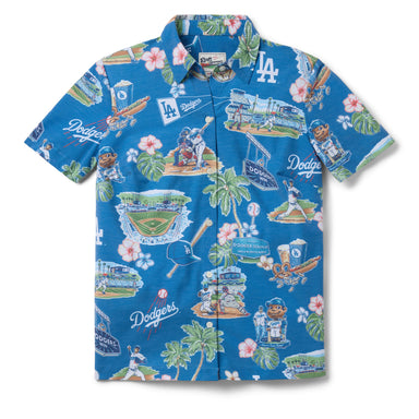 Reyn Spooner Women's MLB® Los Angeles Dodgers Scenic Performance Button Front Scenic S 805766383523