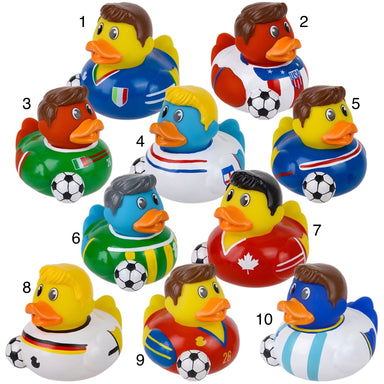 World Cup Soccer Team 3" Rubber Duckies (Single) - Random Team