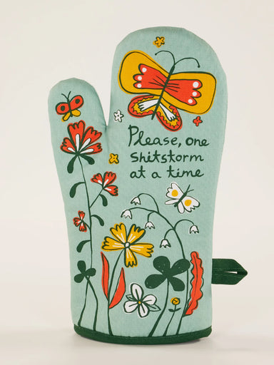 BLUQ Please, One Shitstorm At A Time Oven Mitt
