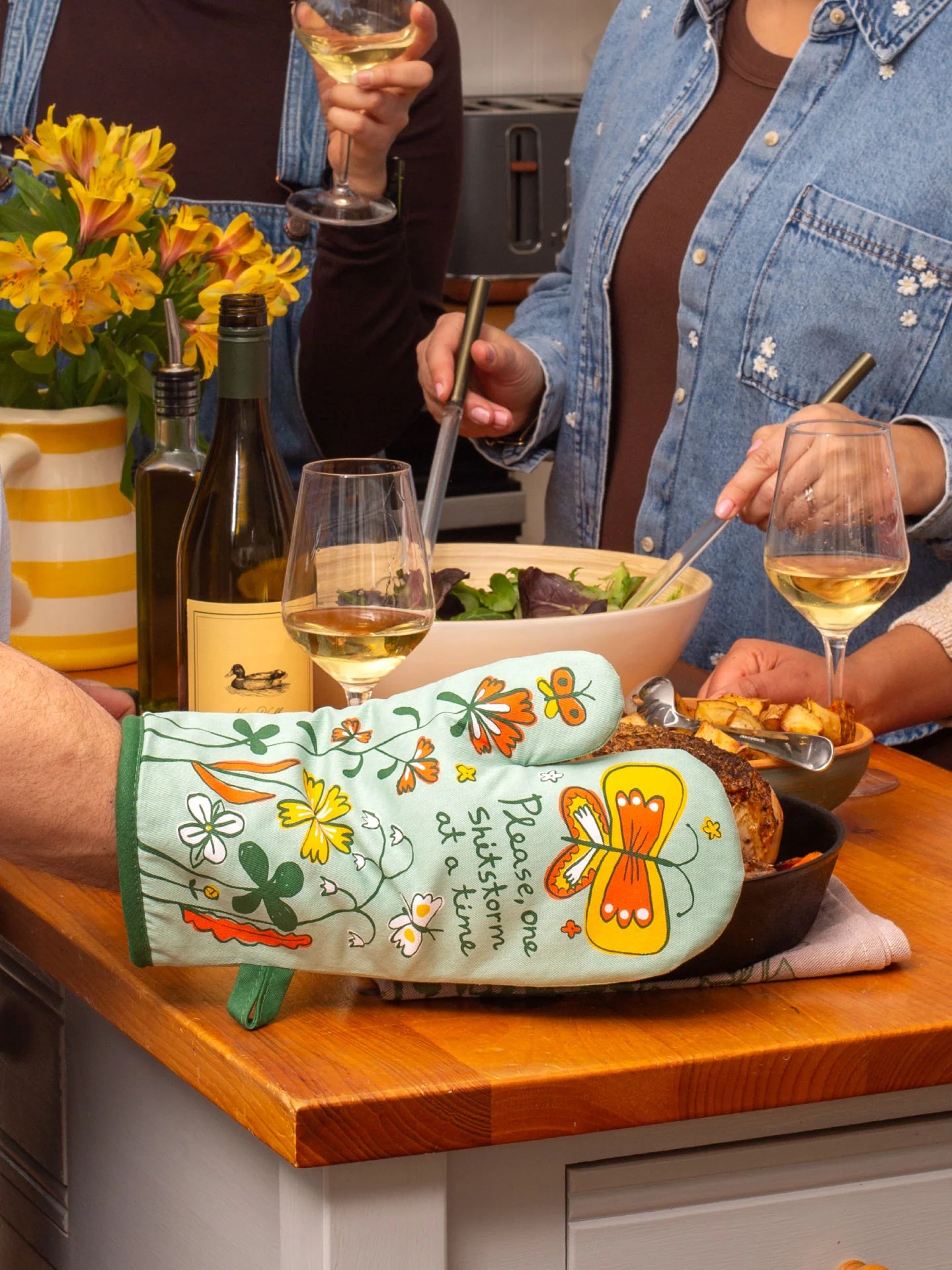 BLUQ Please, One Shitstorm At A Time Oven Mitt