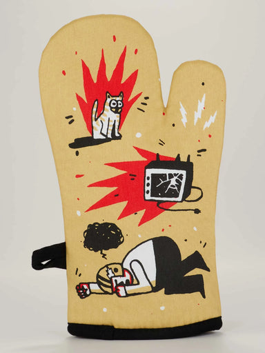 BLUQ It's A Great Day To Yell At Football Oven Mitt