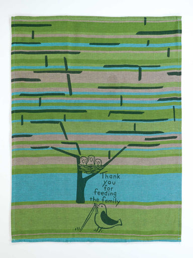 BLUEQ Thank You For Feeding The Family Dish Towel