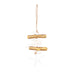 Golden Shell Drop Ornament