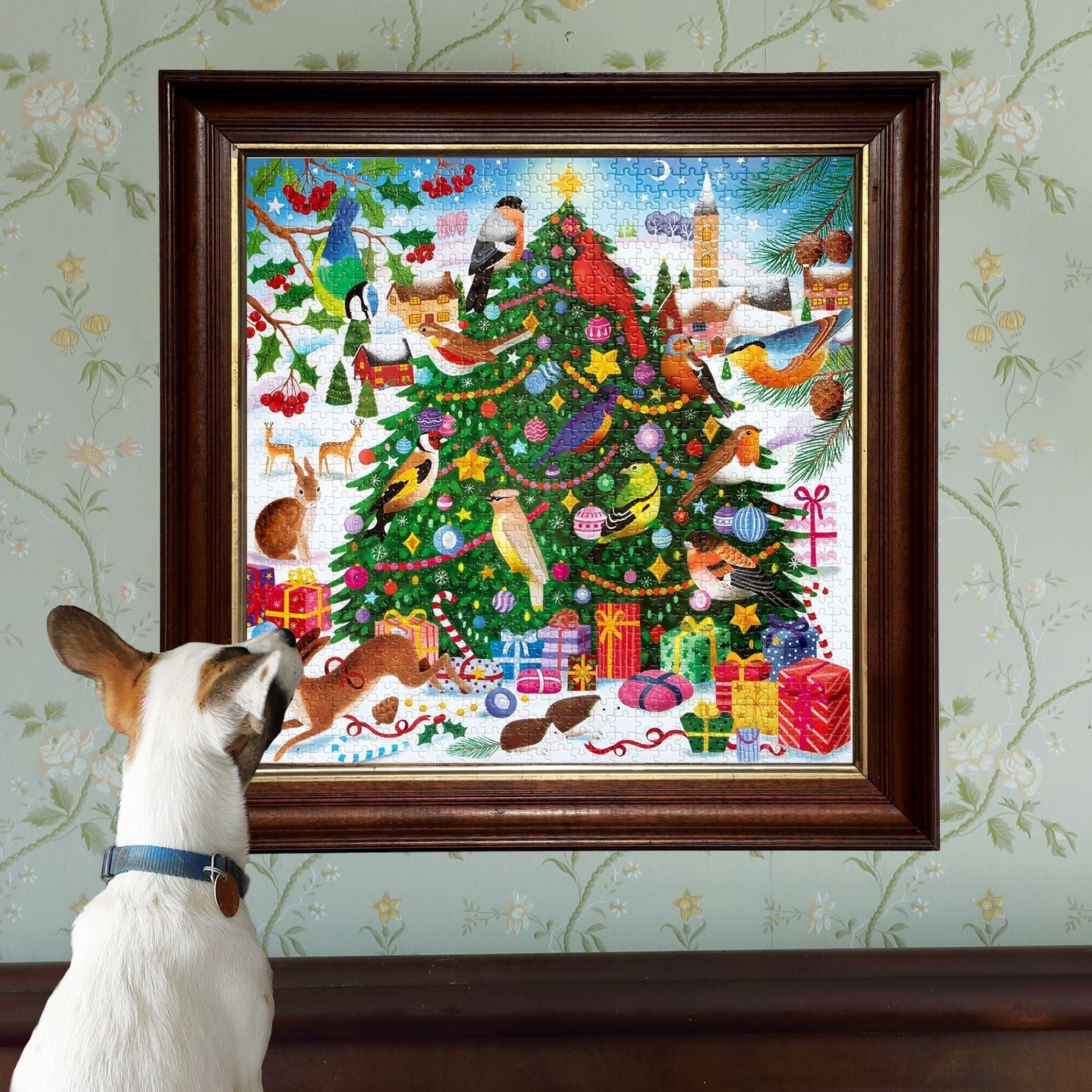eeBoo Christmas Songbirds 1000 Piece Puzzle