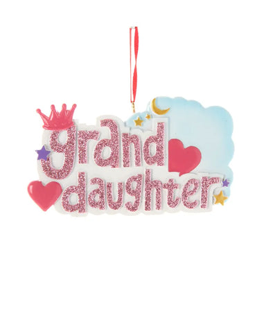 Granddaughter Ornament