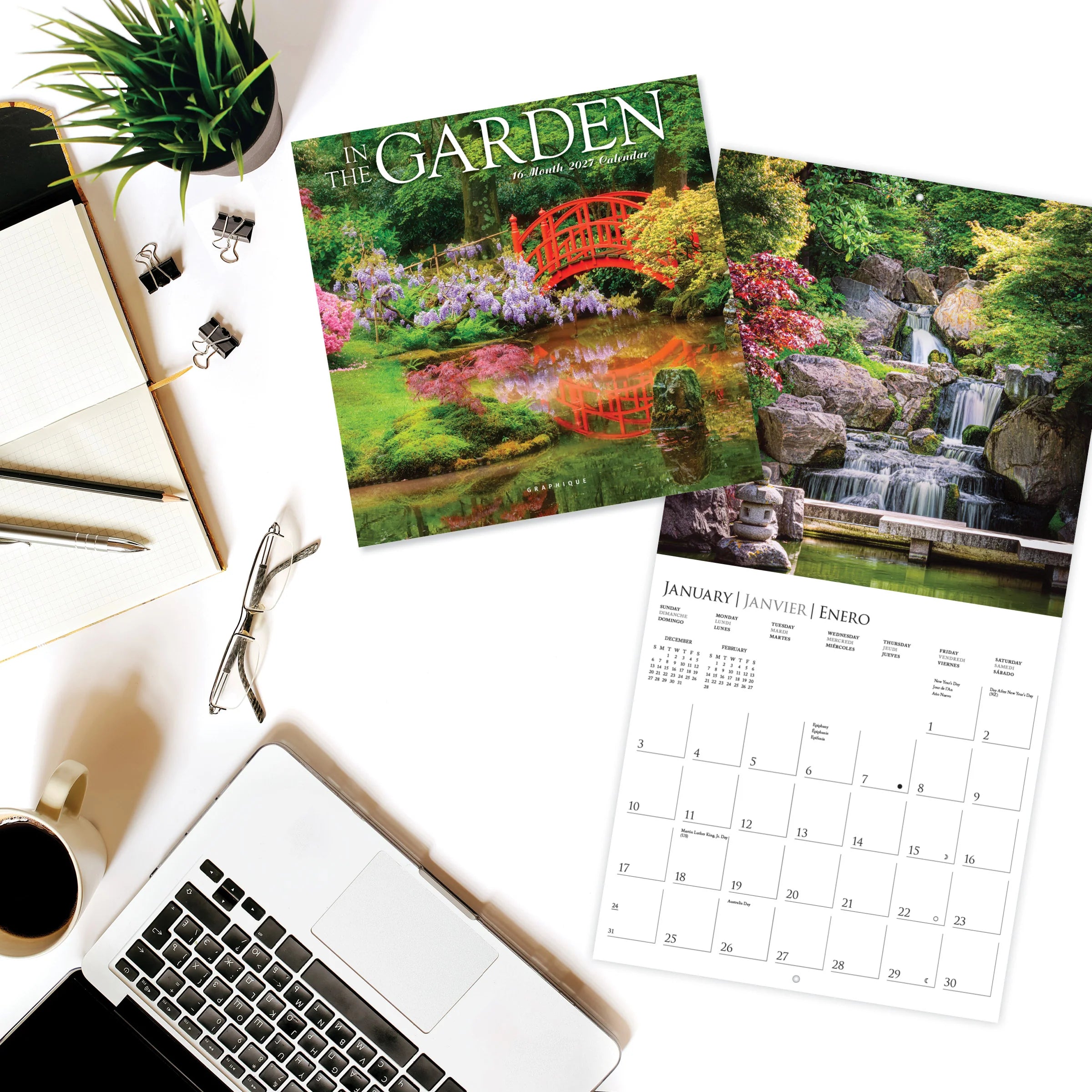 GRPH In the Garden 2027 Mini Wall Calendar
