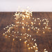 Warm White Superbright Twinkle LED Silver Wire Cluster Garland