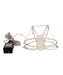 6" Warm White LED Foldable Metal Sphere