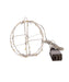 6" Warm White LED Foldable Metal Sphere