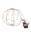 8" Warm White LED Foldable Metal Sphere