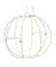 8" Warm White LED Foldable Metal Sphere