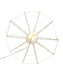 12" Warm White LED Foldable Metal Sphere