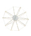 12" Warm White LED Foldable Metal Sphere
