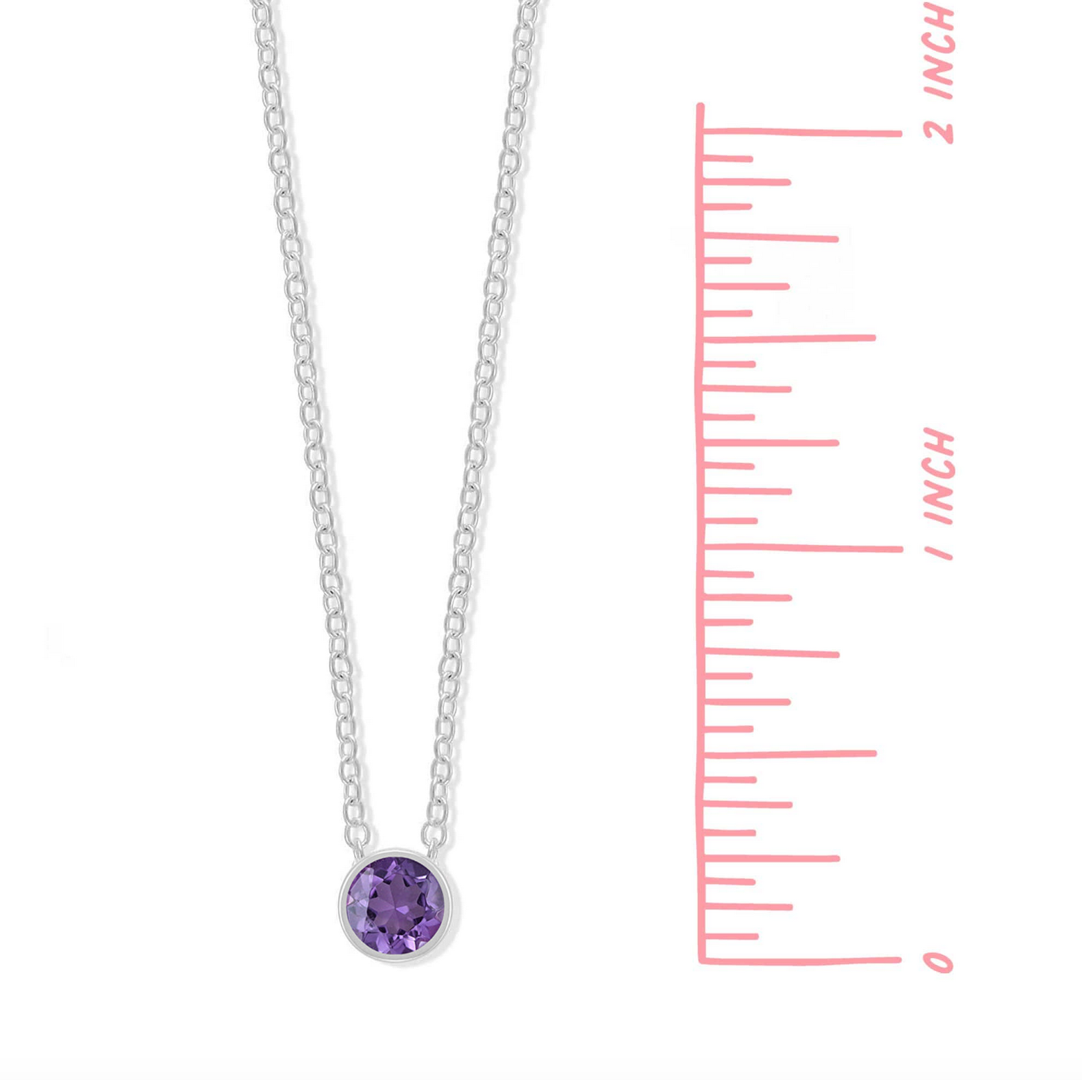 Boma Belle Amethyst Necklace - February and Wisdom