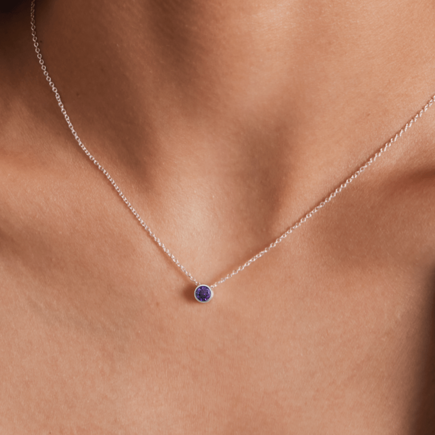 Boma Belle Amethyst Necklace - February and Wisdom