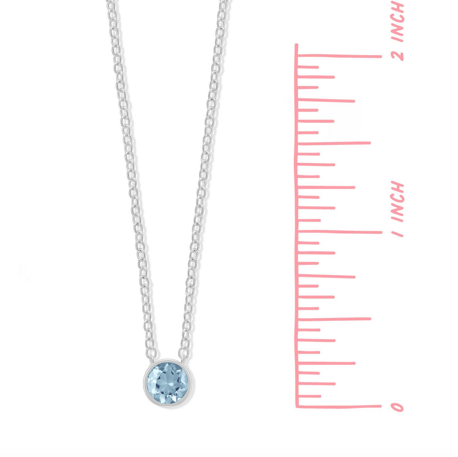 Boma Belle Aquamarine Necklace - March and Serenity