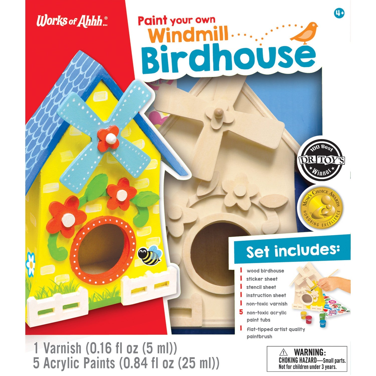 Paint Your Own Windmill Birdhouse    
