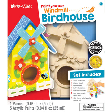 Paint Your Own Windmill Birdhouse    