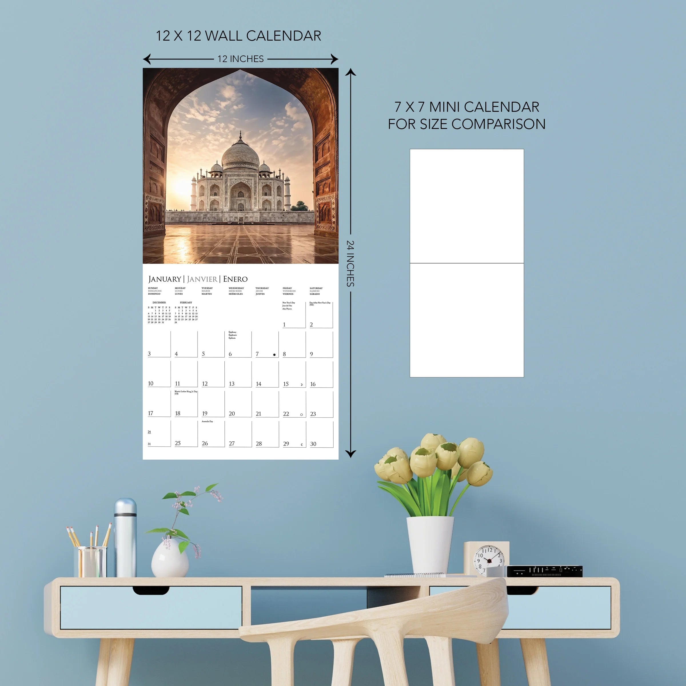 GRPH Passport to the World 2027 Wall Calendar