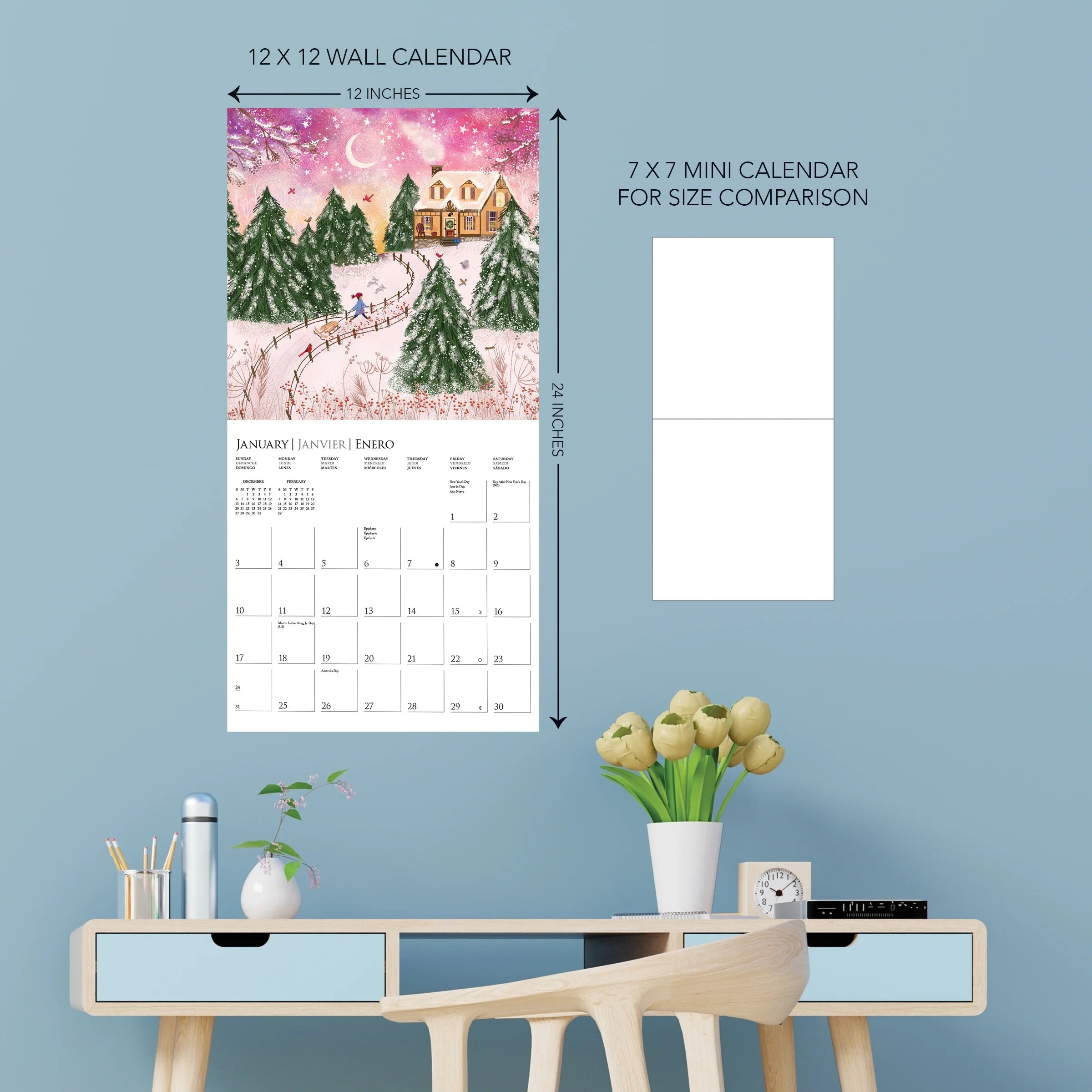 GRPH Joyful Landscapes 2027 Wall Calendar