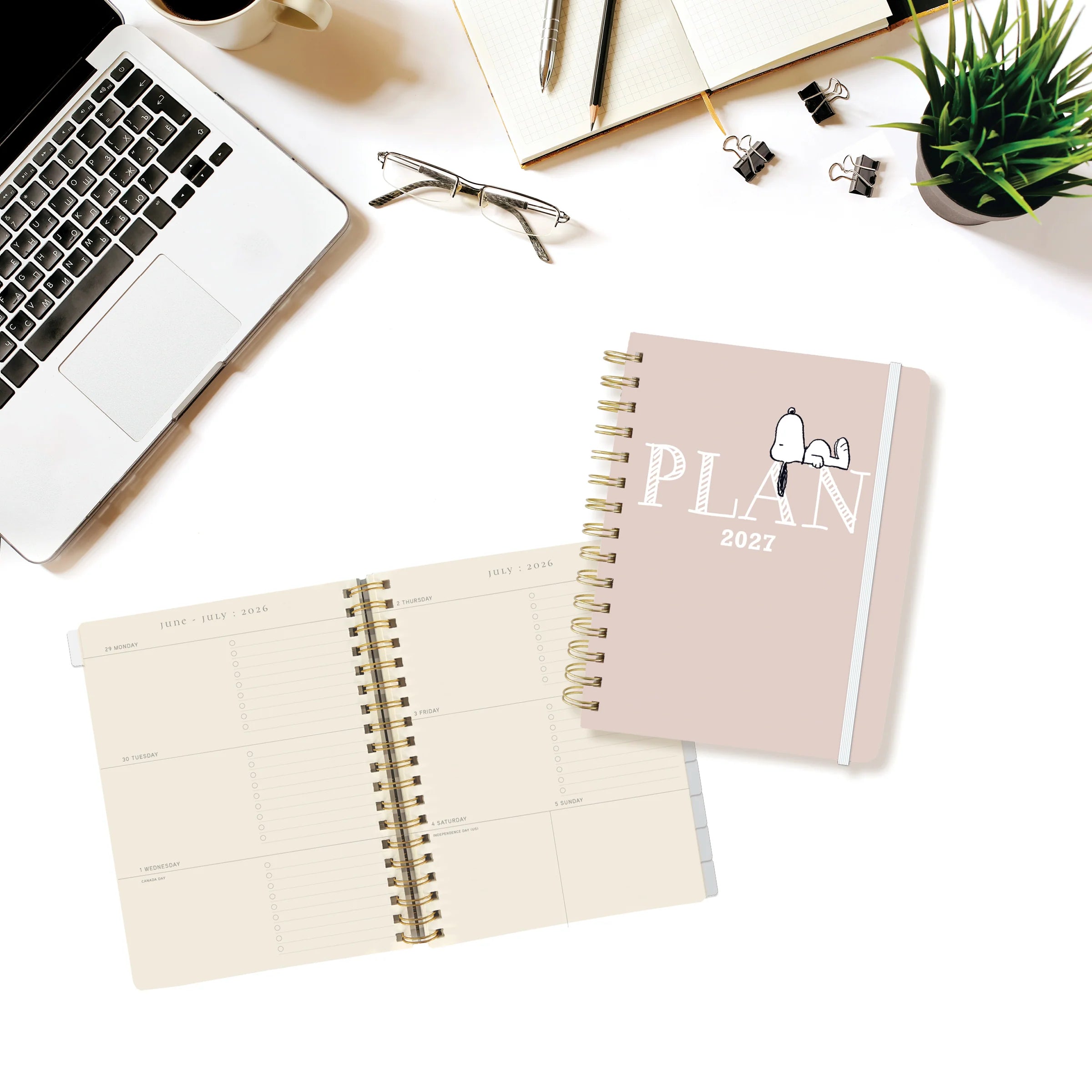 GRPH Peanuts: Plan 2027 Spiral-Bound Engagement Calendar