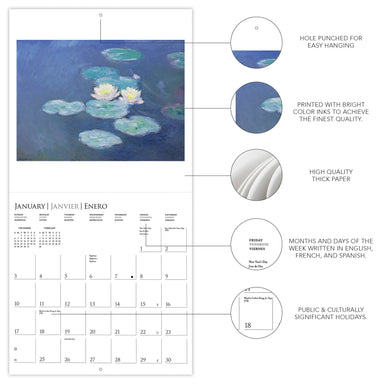 Monet 2027 Wall Calendar