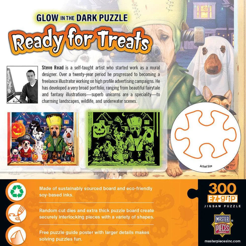 Ready For Treats 300 Piece EZ Grip Glow In The Dark Puzzle