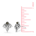 BOMA Bohemian Stone Studs - Black Mother of Pearl