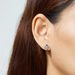 BOMA Bohemian Stone Studs - Black Mother of Pearl