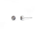 Boma Sterling Silver Round Black Mother of Pearl Post Earrings