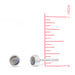 Boma Sterling Silver Post Earrings - Round Pink Shell    
