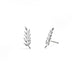 Boma Sterling Silver Leaf Ear Crawlers Post Earrings