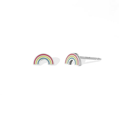 Boma Rainbow Multi Color Resin Stud Earrings