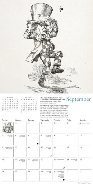 Alice's Adventures in Wonderland 2027 British Library Mini Wall Calendar