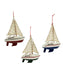 Wood Yacht With Sail Ornament (Single) - Random Color