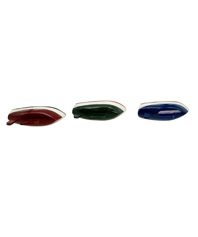 Wood Yacht With Sail Ornament (Single) - Random Color