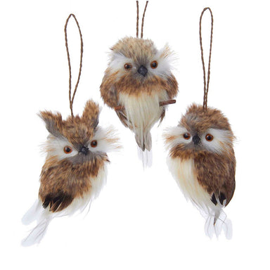 Brown Owl Ornament (Single) - Random Style