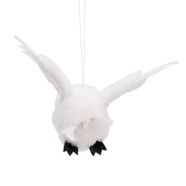 Flying White Owl Ornament