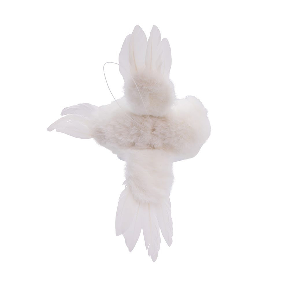 Flying White Owl Ornament