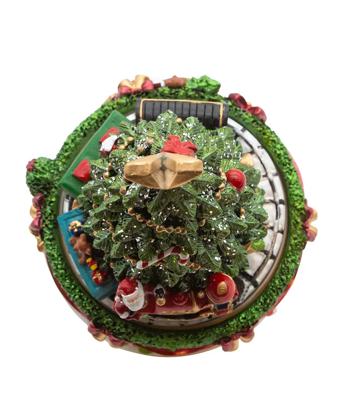 Wind-Up Musical Christmas Tree Revolving Box