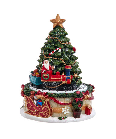 Wind-Up Musical Christmas Tree Revolving Box
