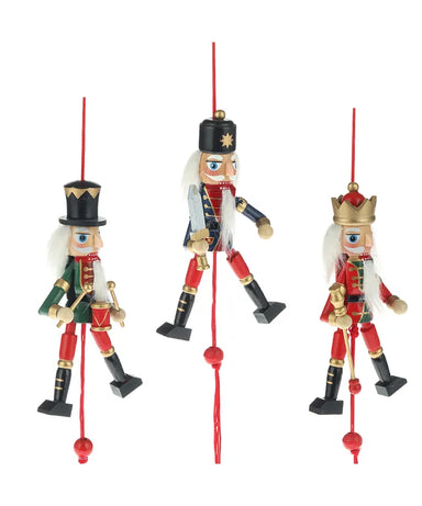Pull Puppet Nutcracker Ornament (Single) - Random Style